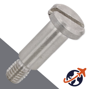 M3X0.5 Slotted Shoulder Cheese Head - AISI 303 Stainless DIN 923
