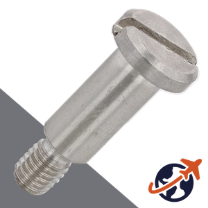 M4X0.7 Slotted Shoulder Cheese Head - AISI 303 Stainless DIN 923