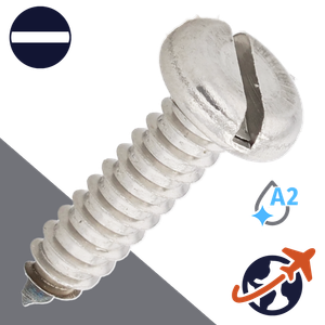 M4.2 Slotted Pan Head Tapping - A2 Stainless DIN 7971