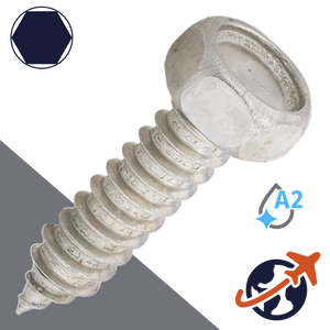 M3.5 Hex Self Tapping - A2 Stainless DIN 7976