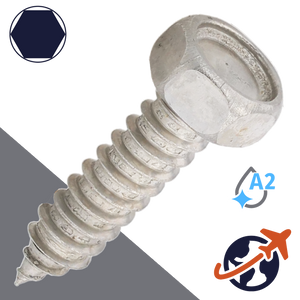 M8.0 Hex Self Tapping - A2 Stainless DIN 7976