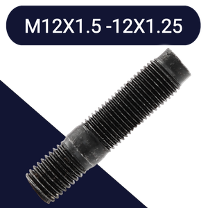 M12X1.5-1.25 Dog Point Offset Stud - Steel 10.9