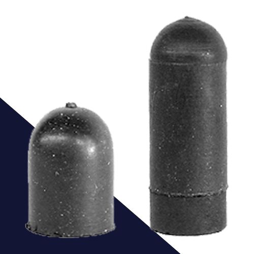 Hose Barb Plug Cap Short + Long Form Black Rubber