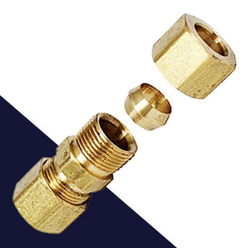 Inch Union,Straight Compression Set,Brass Components