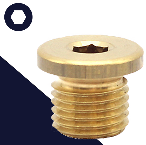 Brass Allen Socket Metric Drain Plug DIN 908