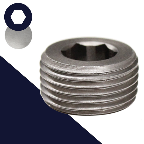 Steel Taper BSPT British Tapered Plug DIN 906