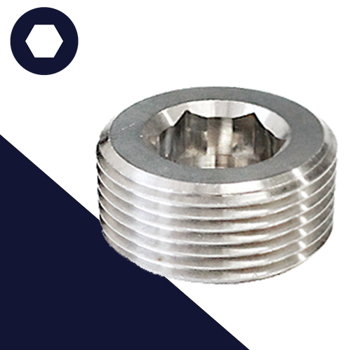 Taper Allen Socket Plug,Stainless Steel,DIN 906