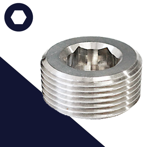 Taper Allen Socket Plug,Stainless Steel,DIN 906
