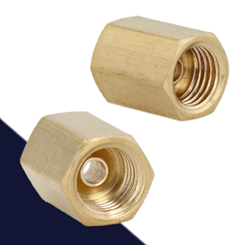 1/2-20" Brake Line Union Inverted Flare For 5/16" Tubing