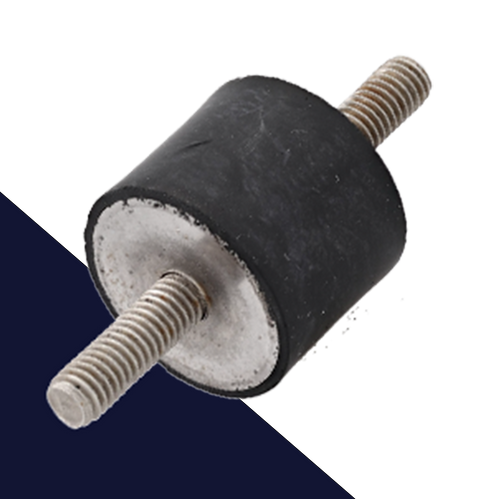 M4 Male Stainless Steel,Vibration Isolator / Rubber Buffer,NR + Stainless Screw