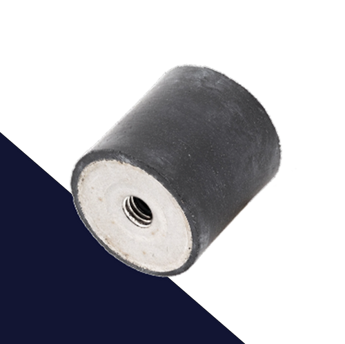 M3 Female Stainless Steel,Vibration Isolator / Rubber Buffer,NR + Stainless Screw