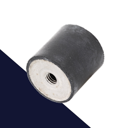 M4 Female Stainless Steel,Vibration Isolator / Rubber Buffer,NR + Stainless Screw