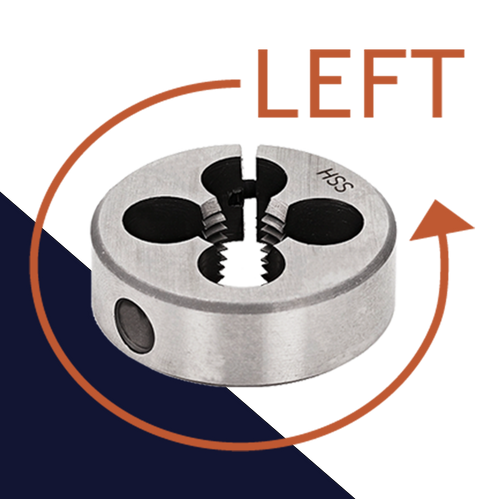 Left Hand, Reverse,Round Die,M5 - M16
