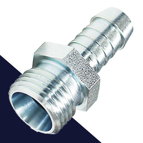 Rubber Barb to Metric Hose Adapter Cohline Series 8050/51