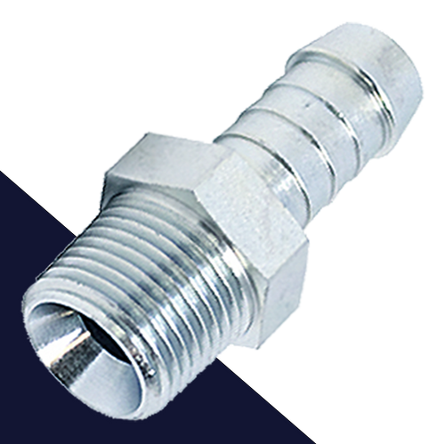 Barb to NPTF Thread,Hose Adapter,Cohline Series 8077