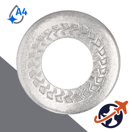 Z Pattern Belleville Washer,A4 Stainless Steel,Teckentrup Style