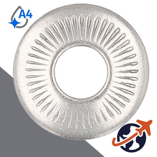 Belleville Washer Large,A4 Stainless Steel,NFE 25-511 'L'