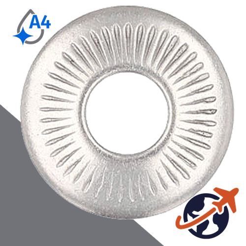 Belleville Washer Large,A4 Stainless Steel,NFE 25-511 'L'
