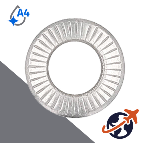 Belleville Washer Small,A4 Stainless Steel,NFE 25-511 'S'