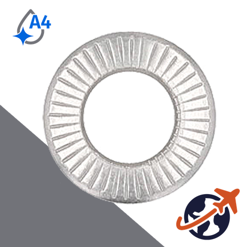 Belleville Washer Small,A4 Stainless Steel,NFE 25-511 'S'