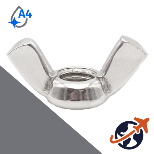 American Style Wing Nut,DIN 315,A4 Stainless Steel