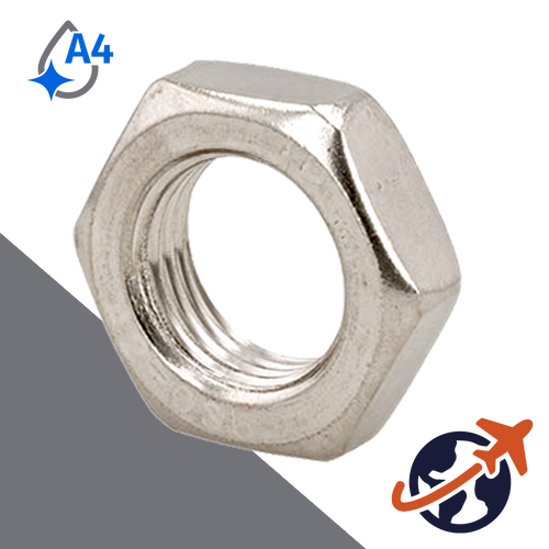 Jam Nut - A4 Stainless DIN 439