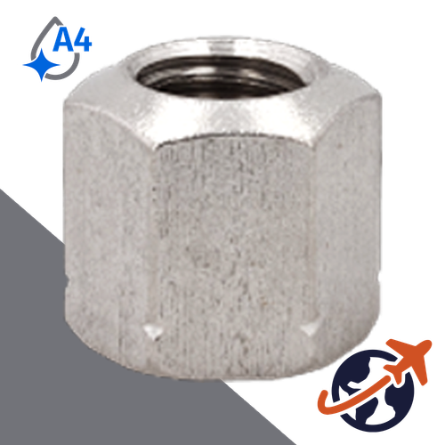 Tall Fixture Nut,DIN 6330,A4 Stainless Steel