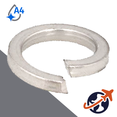 Low Profile Split Lock Washer,A4 Stainless High Collar,DIN 7980