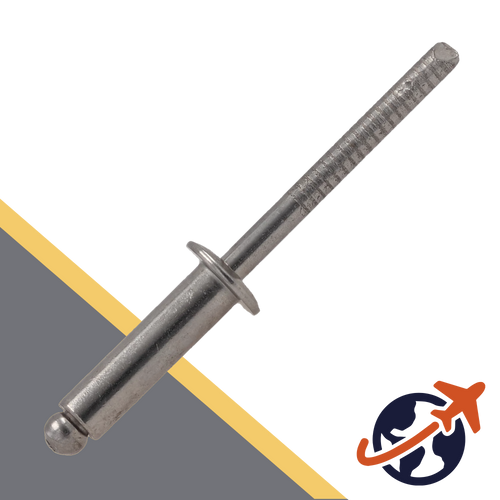Unloseable Flat Head,Blind Rivet,A2 Stainless Steel