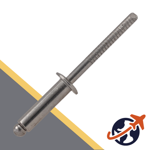 Unloseable Flat Head,Blind Rivet,A2 Stainless Steel