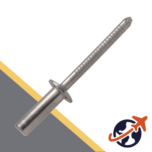 Flat Head,Blind Closed Rivet,A2 Stainless Steel