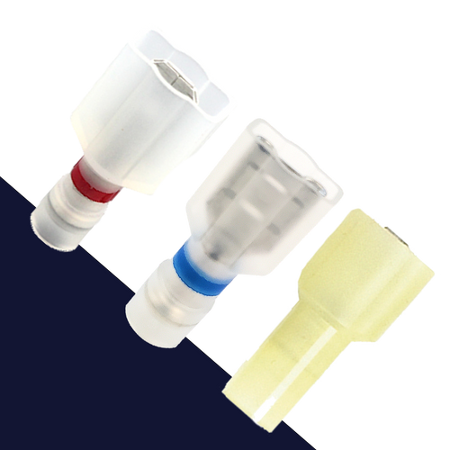 Insulated Male + Female Spade Connector 