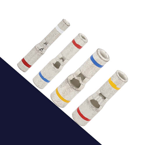 Stepped Butt Connector,Translucent,Uninsulated