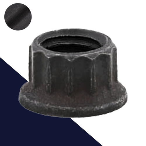 M8X1.25 Coarse - 12-Point Flange Nut Chromoly Steel