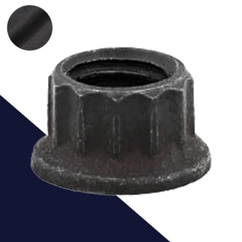M8X1.25 Coarse - 12-Point Flange Nut Chromoly Steel