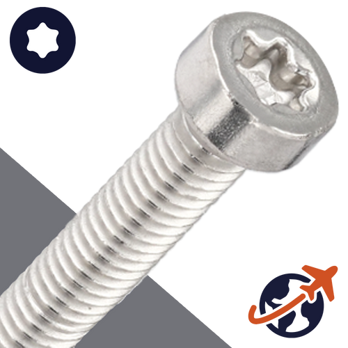 M2.5X0.45 Torx Low Socket,ISO 14580 TX,A2-50 Stainless Steel