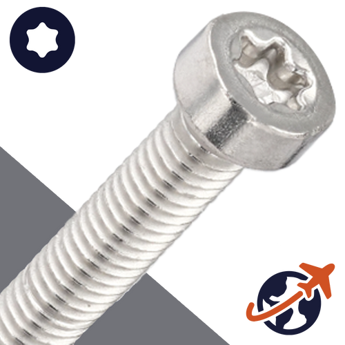 M3X0.5 Torx Low Socket Head Screw - A2 Stainless ISO 14580