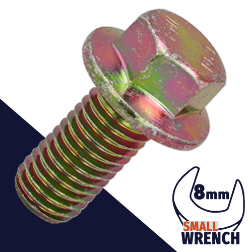 Hex Flange Bolt 10.9 Coarse M6X1.0 / 8mm Wrench ISO 4162