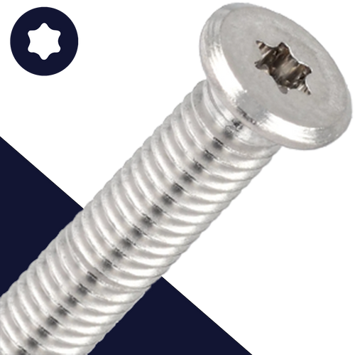 M8 Ultra Low Torx,Stainless Steel A2,Reduced Head Profile