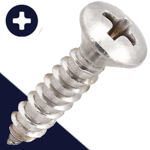 M3.5 Oval Phillips Tapping Stainless Steel DIN 7983-C