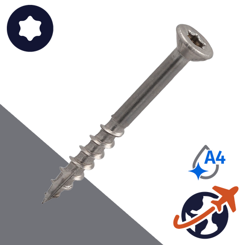 M4.2 Torx Small Flat Head,Cutting Tip,A4 Stainless Steel