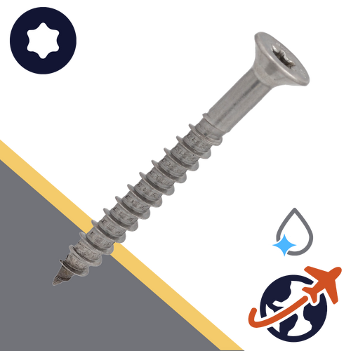 M10 Torx Flat Head,Cutting Tip,C1 Stainless Steel