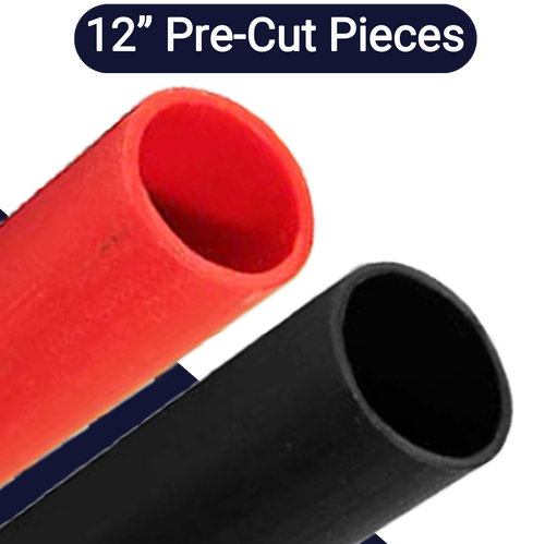 Adhesive Battery Cable Shrink Tubing,Pre-Cut 12" Lengths,Shrink Ratio: 2 to 1