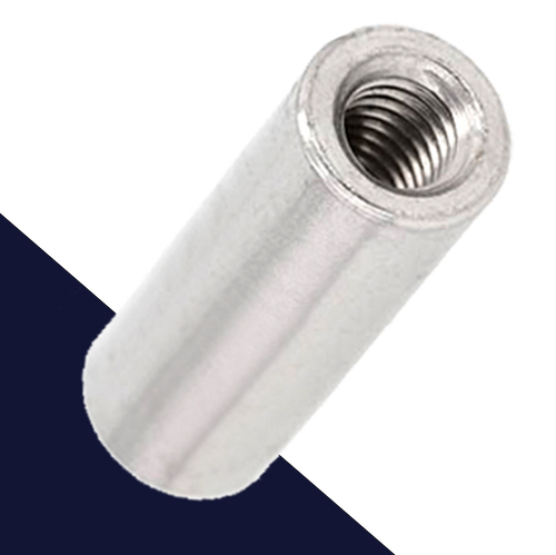 Round Coupler Nut,Stainless Steel A2,Extended Lengths