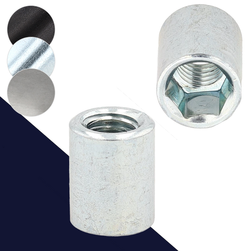 Allen Socket Nut - Steel Zinc