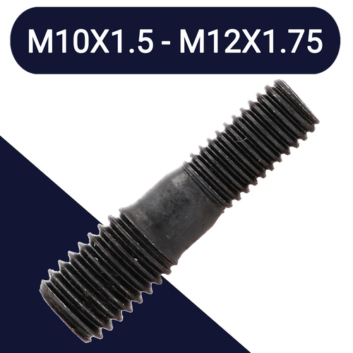 M10 to M12,Class 10.9 Steel,Hardened Stepped Stud
