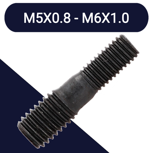 M5 to M6,Class 10.9 Steel,Hardened Stepped Stud