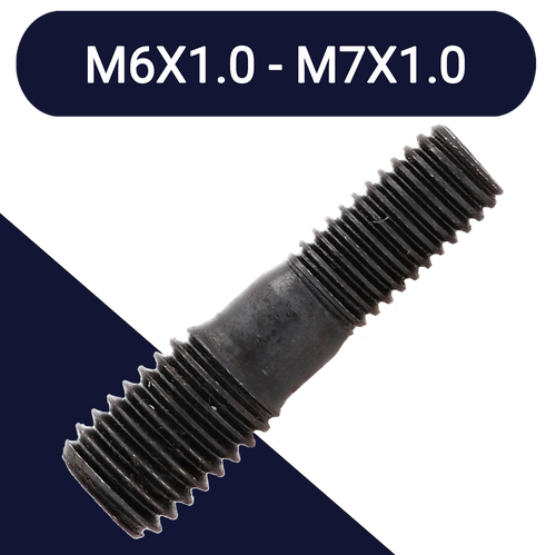 M6 to M7 Step Stud Class 10.9 Steel