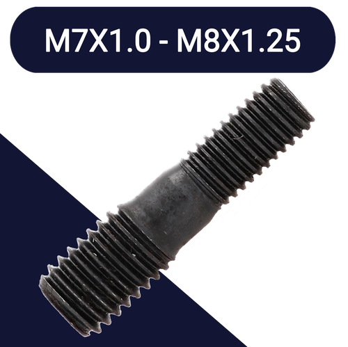 M7 to M8,Class 10.9 Steel,Hardened Stepped Stud