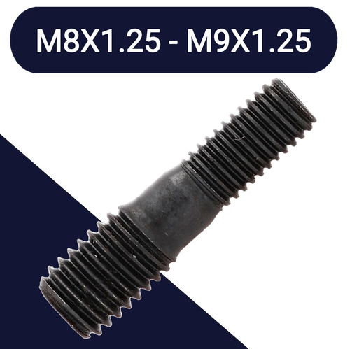 M8 to M9,Class 10.9 Steel,Hardened Stepped Stud
